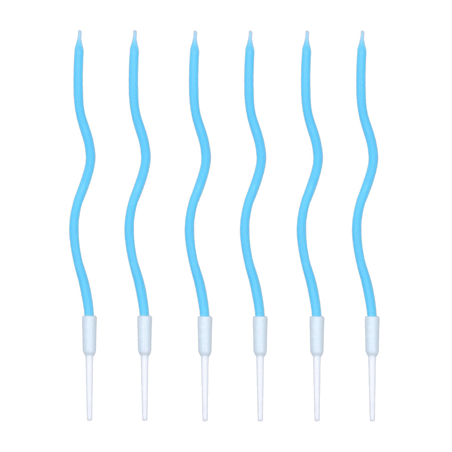 Velas Torcidas Azul Claro