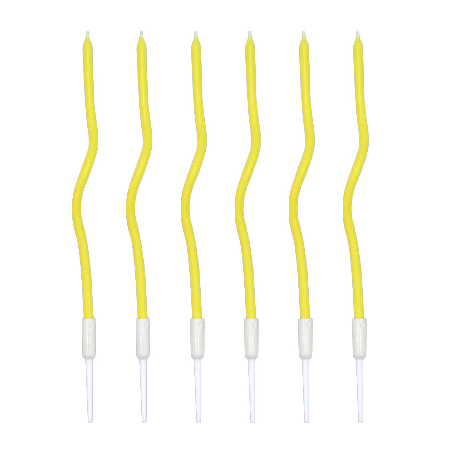 Velas Torcidas Amarelo