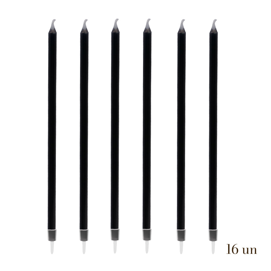 Tall Silver Candles