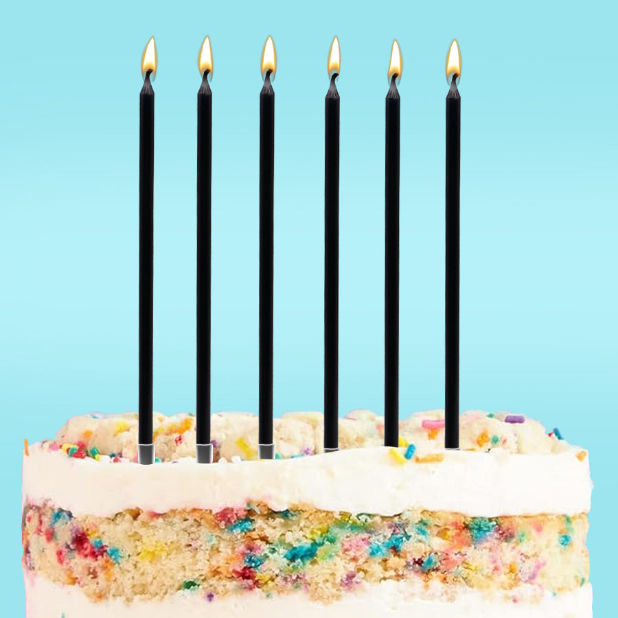 Tall Silver Candles