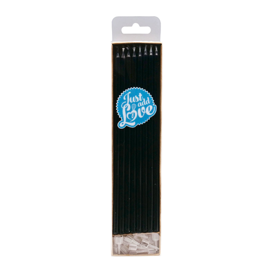 Tall Silver Candles
