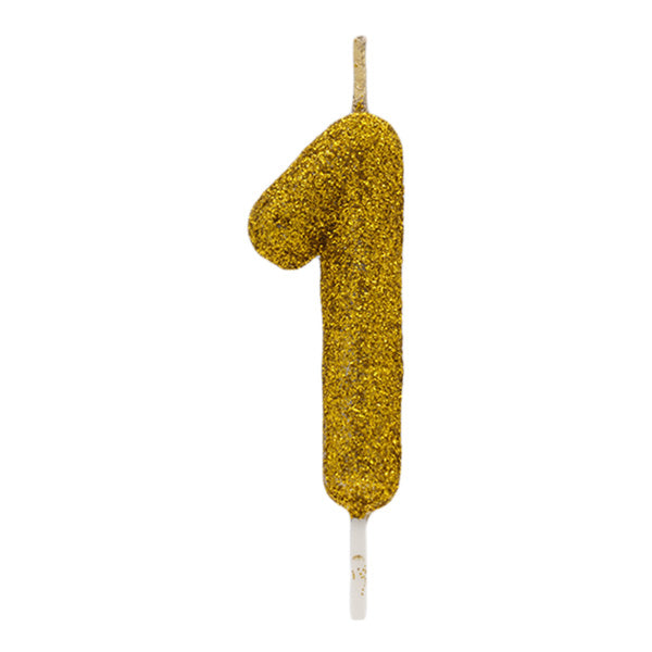 Gold Glitter Candle No.