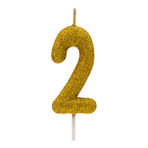 Gold Glitter Candle No.