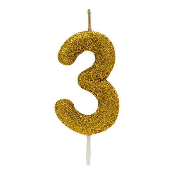 Gold Glitter Candle No.