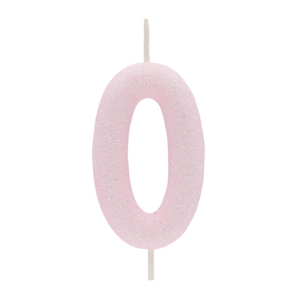 Light Pink Glitter Candle No.