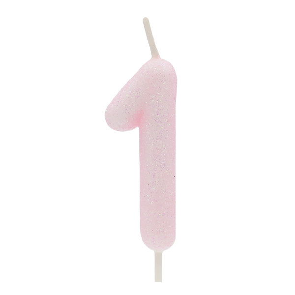 Light Pink Glitter Candle No.