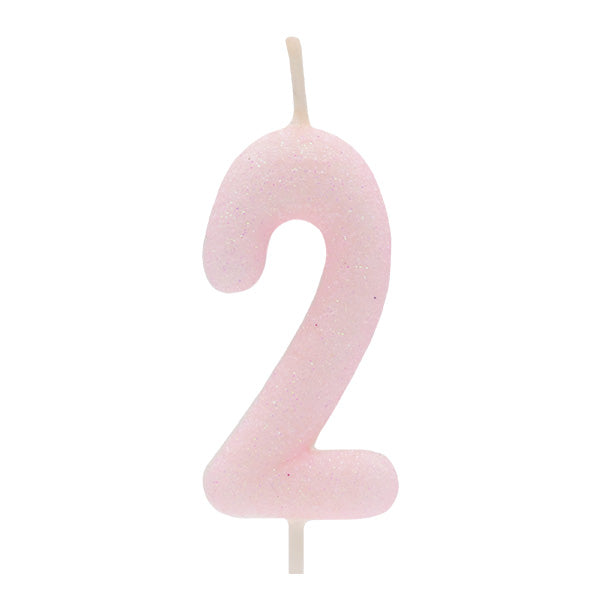 Light Pink Glitter Candle No.