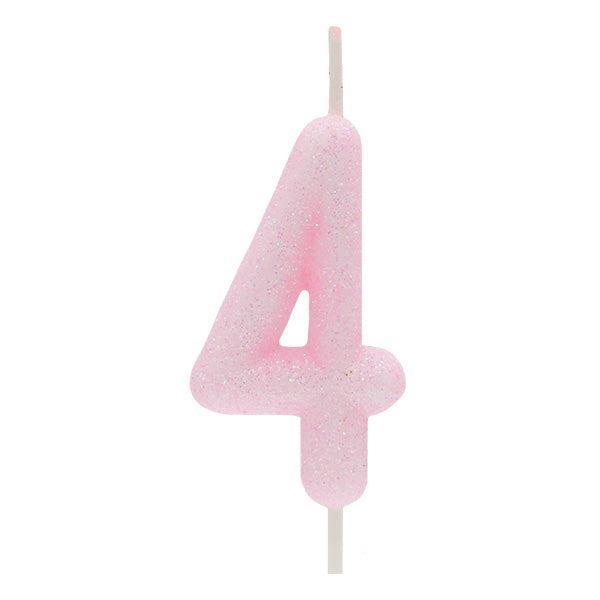 Light Pink Glitter Candle No.