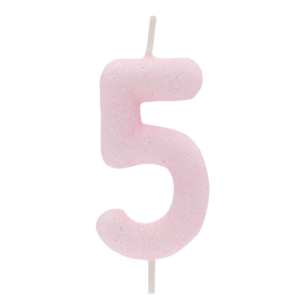 Light Pink Glitter Candle No.