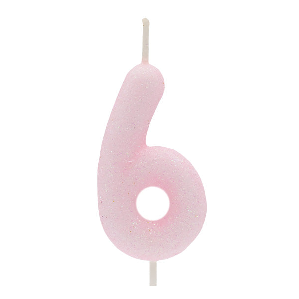 Light Pink Glitter Candle No.