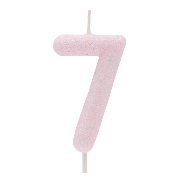 Light Pink Glitter Candle No.