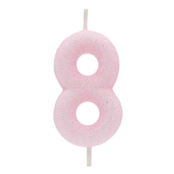 Light Pink Glitter Candle No.