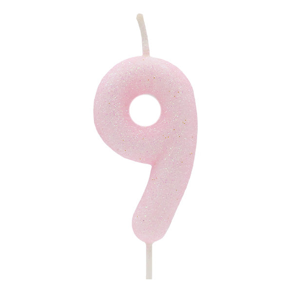 Light Pink Glitter Candle No.