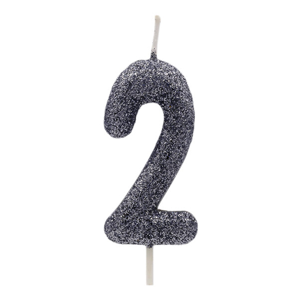 Black Glitter Candle No.