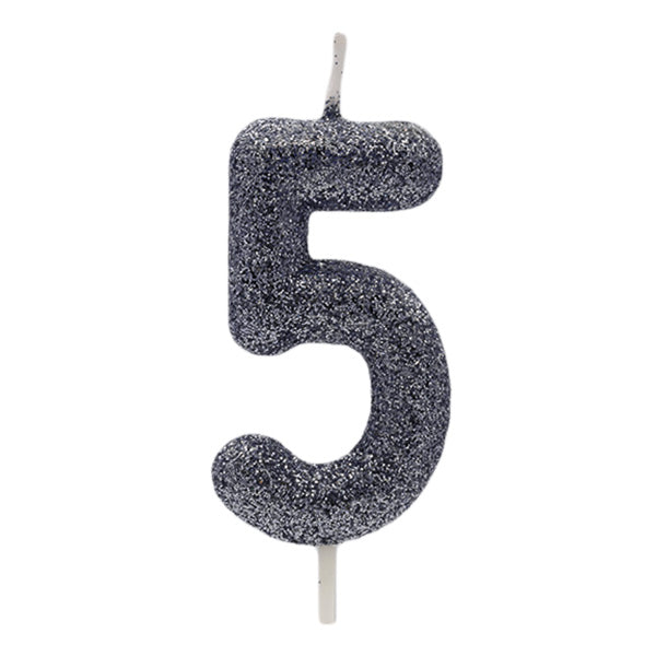 Black Glitter Candle No.