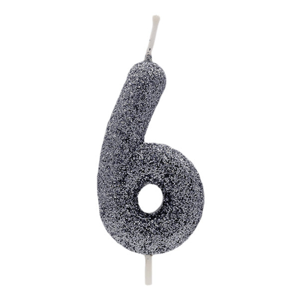 Black Glitter Candle No.