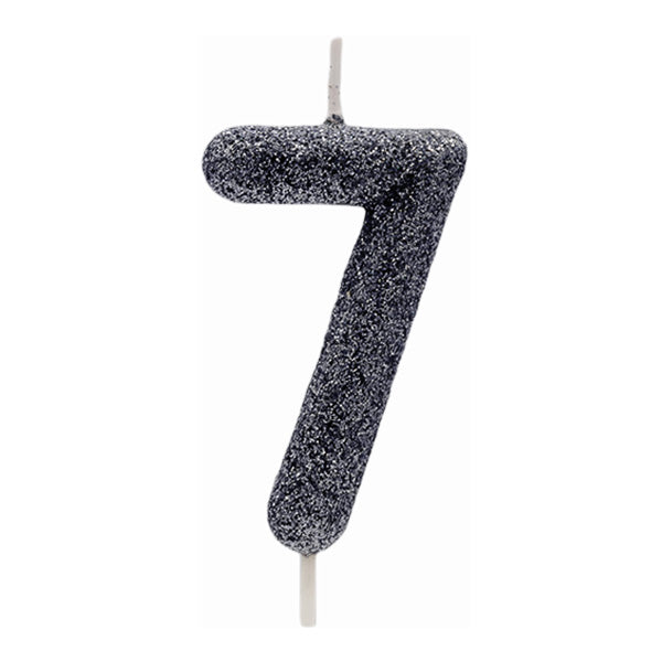 Black Glitter Candle No.