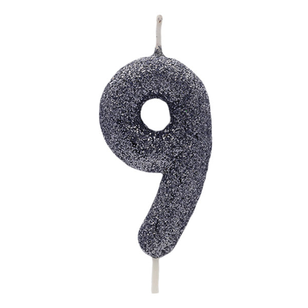 Black Glitter Candle No.