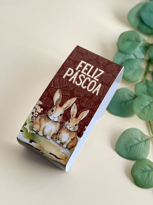 Cinta Para Caixa 6 Mini-Ovos 50g / 4 Mini-Ovos + 3 Doces - Linha Campo