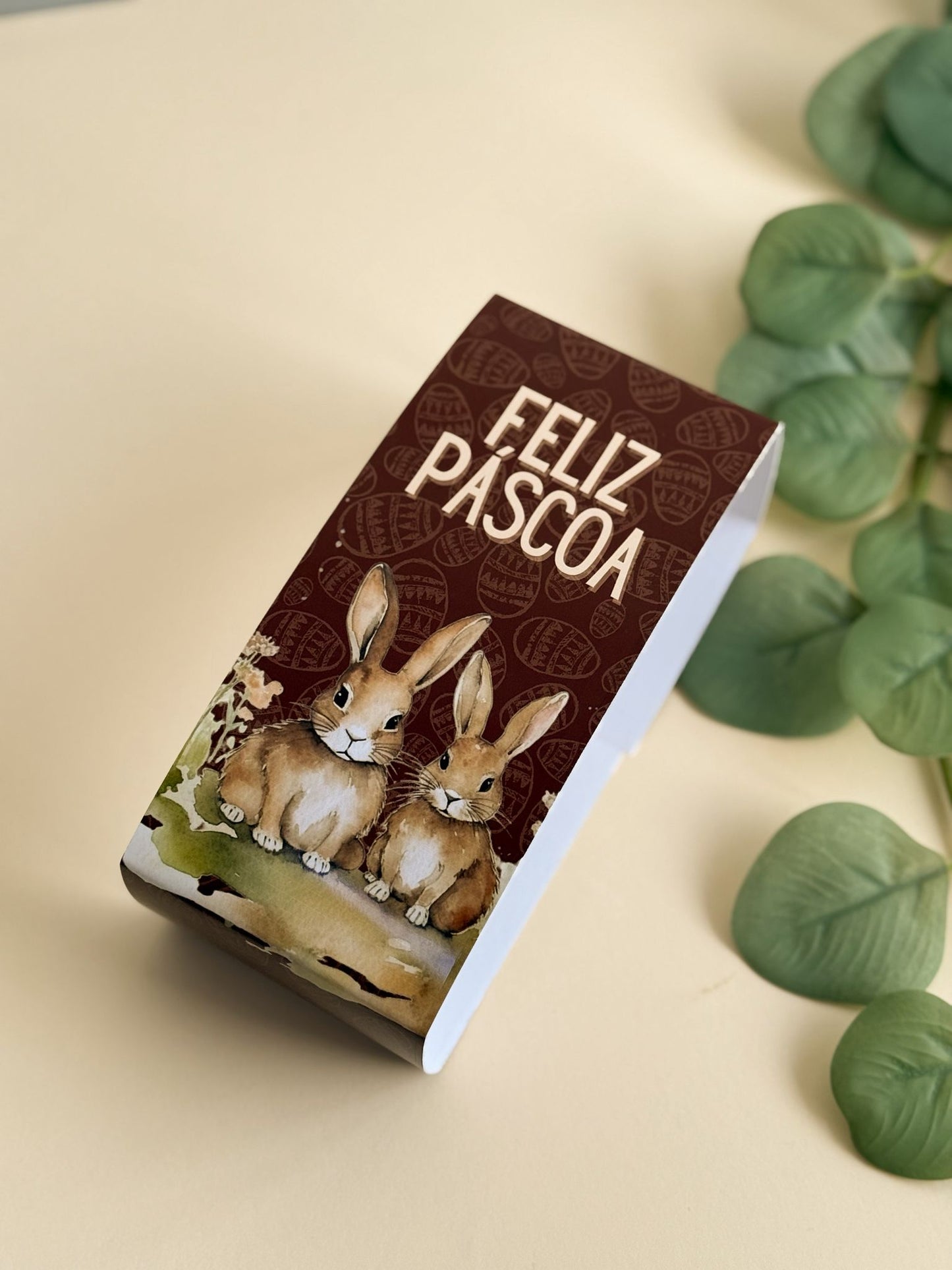 Cinta Para Caixa 6 Mini-Ovos 50g / 4 Mini-Ovos + 3 Doces - Linha Campo