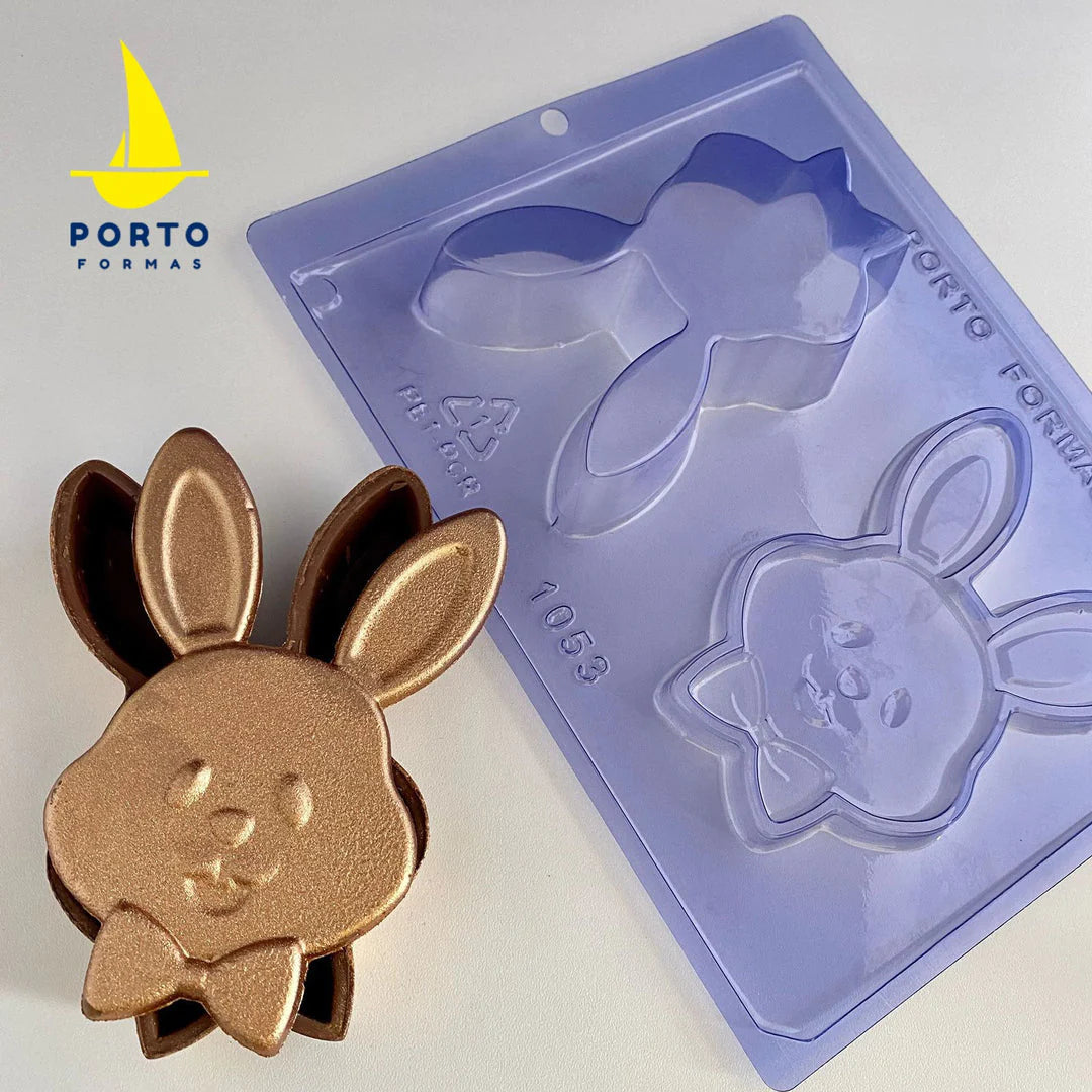Forma de Chocolate Especial 3 Partes - Coelho Porta Jóias - COD. 1053