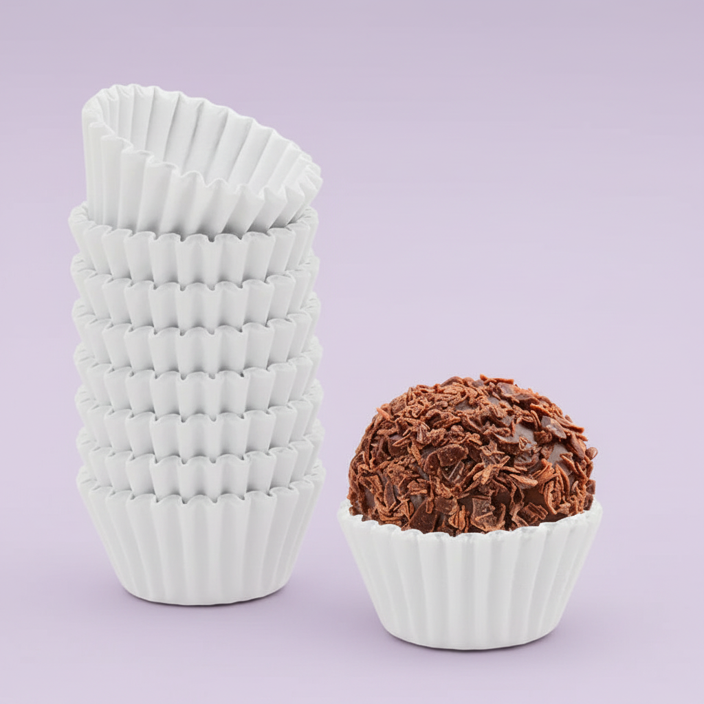 Formas brigadeiros fundo lavanda
