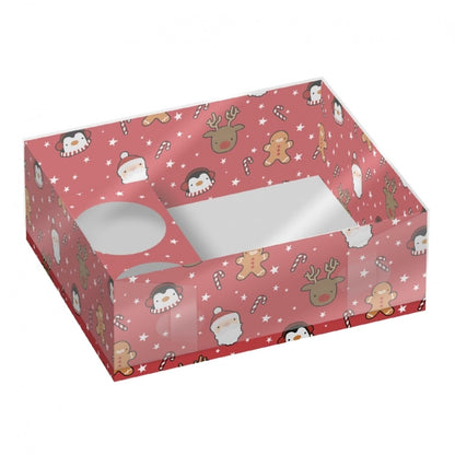 CONJUNTO DE 2 CAIXAS PARA DOCES E CUPCAKES SIMPLY MAKING - PERSONAGENS DE NATAL