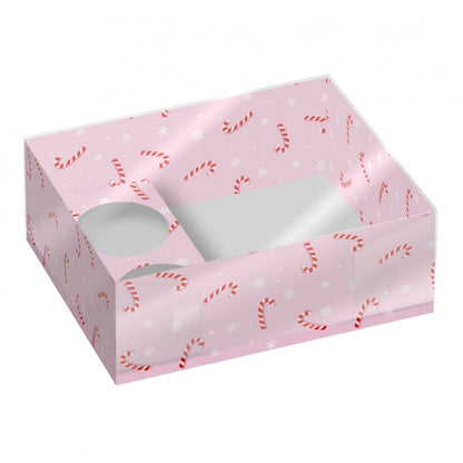 CONJUNTO DE 2 CAIXAS PARA DOCES E CUPCAKES SIMPLY MAKING - BENGALA DOCE DE NATAL