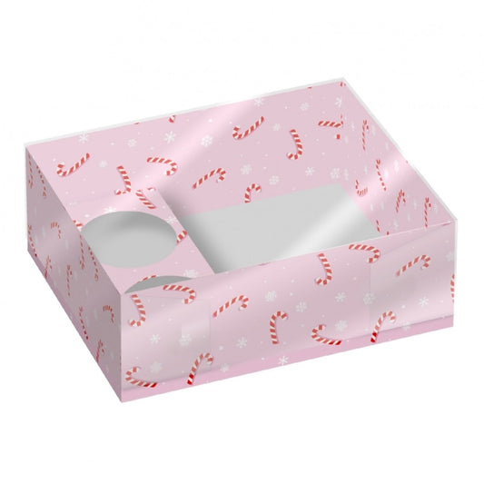 CONJUNTO DE 2 CAIXAS PARA DOCES E CUPCAKES SIMPLY MAKING - BENGALA DOCE DE NATAL