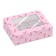 CONJUNTO DE 2 CAIXAS PARA 6 CUPCAKES SIMPLY MAKING - BENGALA DOCE DE NATAL