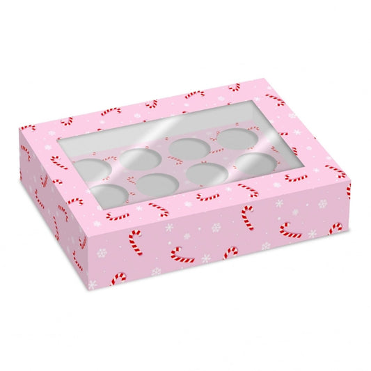 CONJUNTO DE 2 CAIXAS PARA 12 CUPCAKES SIMPLY MAKING - BENGALA DOCE DE NATAL