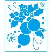 Medium Christmas Stencil - Arrangement and Decorations 