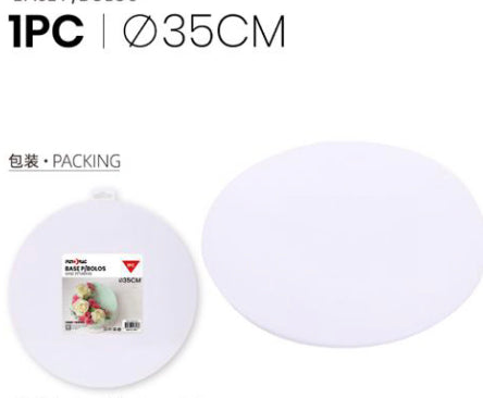 Cake Base 35x1.5cm White
