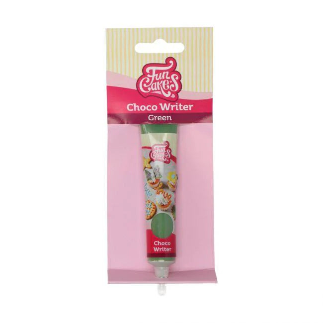 TUBO “CHOCO WRITER” FUNCAKES - VERDE (25 G)