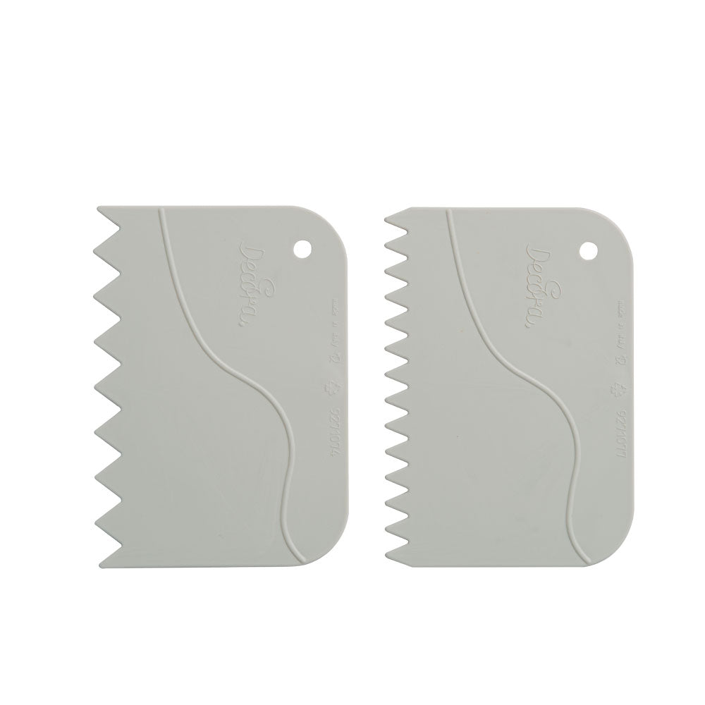 Set of 2 serrated spatulas