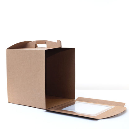 Caixa Alta c/ Janela 28x28x30 KRAFT - PACK 10UN