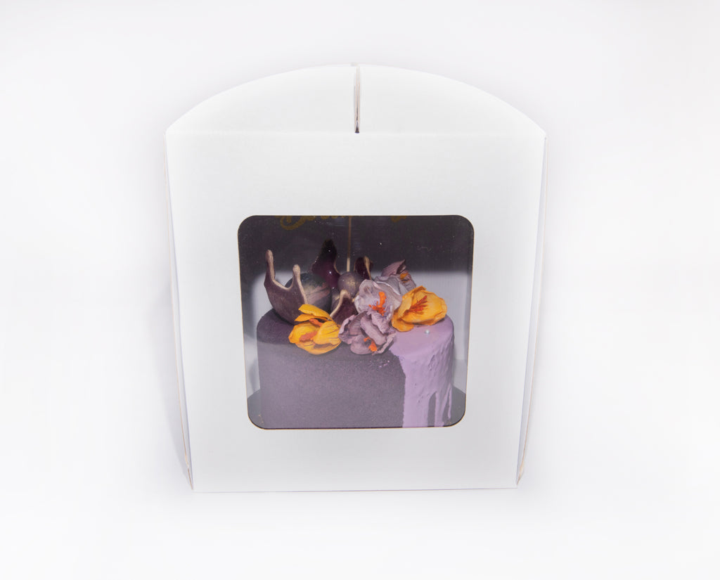 Caixa Alta c/ Janela 25x25x25 BRANCA - PACK 10UN