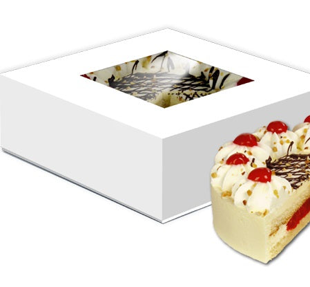 Cake box with window, 33x33cm