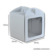 Caixa Alta c/ Janela 20x20x20 BRANCA