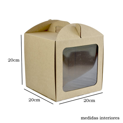 Caixa Alta c/ Janela 20x20x20 KRAFT