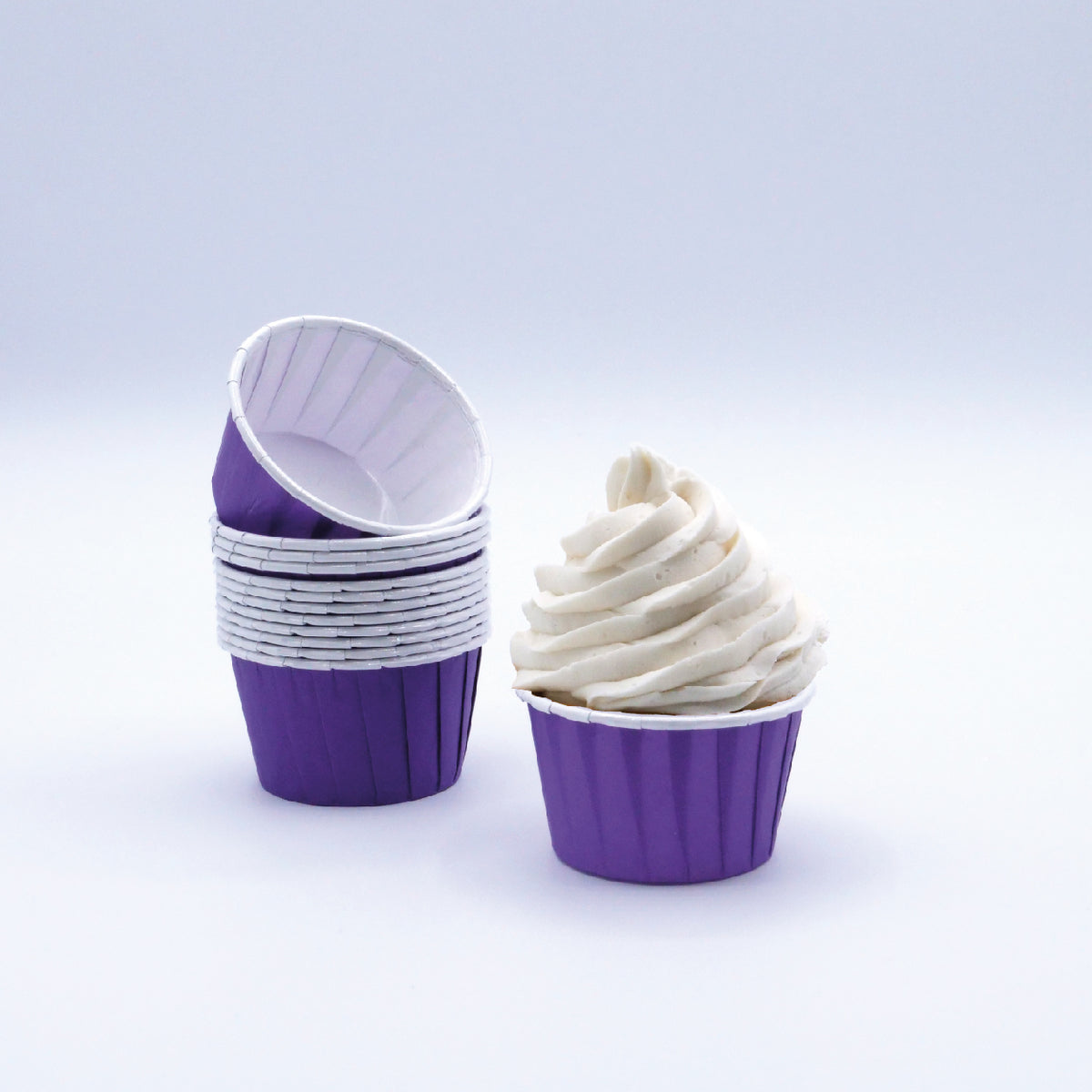 Cápsulas Cupcake Violetas