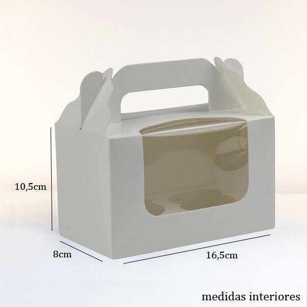 White Box 2 Cupcakes - Pack of 10 